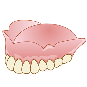 総入れ歯のイラスト