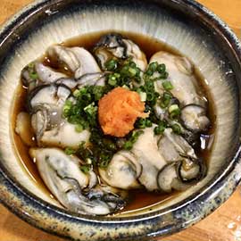 牡蠣の三杯酢